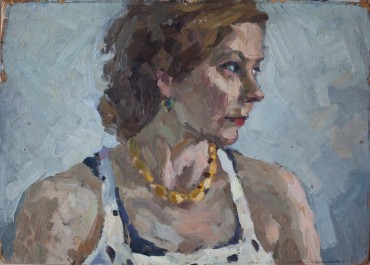 Портрет женщины, 1960-е г. (к., м., р. 35,4х49,6) 