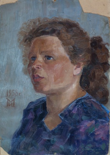 Портрет жены, 1958 (к., м., р. 49х34,5) 