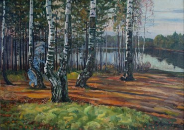 Щучье озеро, 1991 (х., м., р. 92х131,5) 