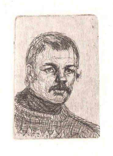 Портрет мужчины (б., офорт, р. 7,6х5,3) 