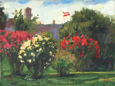 Розовый сад. Вена, 2012 (х., м., р. 18х24) Частная Коллекция 