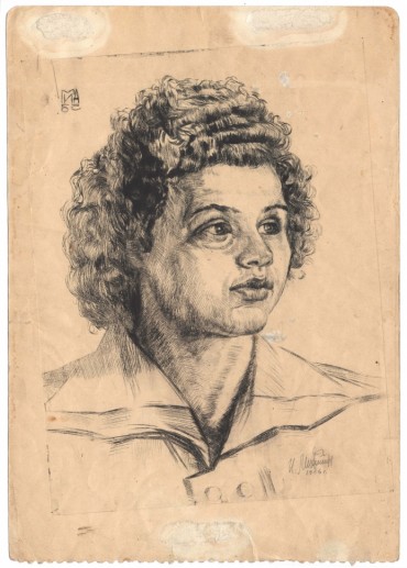 Валентина, 1956 (б., офорт, р. 23,4х17,8) 