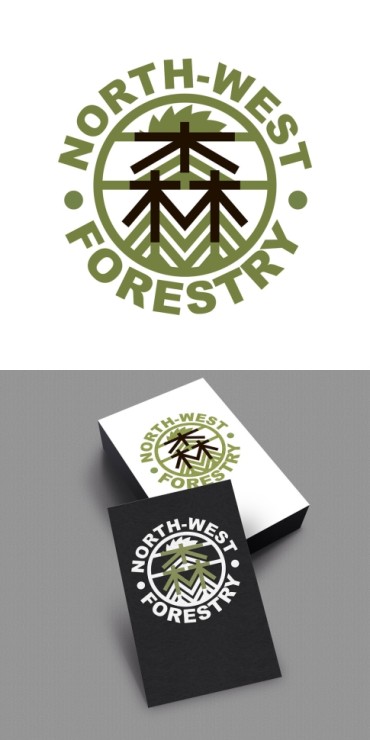 Логотип Северо-Западные лесопромышленники №03. (Cоздан для конкурса на Godesigner), 2017 